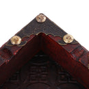 Vintage Wood Ashtray Cigarette Cigar Handmade Tobacco Case 4 Cigarette Rest