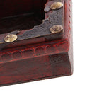 Vintage Wood Ashtray Cigarette Cigar Handmade Tobacco Case 4 Cigarette Rest