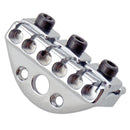 42mm Electric Guitar Bridge String Locking Lock Nut Suspension Type Headless with Screw Wrench Kit Instrument Replacement Silver