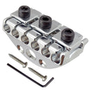 42mm Electric Guitar Bridge String Locking Lock Nut Suspension Type Headless with Screw Wrench Kit Instrument Replacement Silver