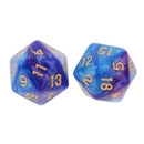10pcs 20 Sided Dice D20 Polyhedral Dice for Dungeons and Dragons Game Role Playing Game Blue High quality