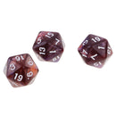 10X D20 Polyhedral Game Dice for RPG Dungeons and Dragons Party Games Purple Coffee Fashion