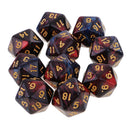 10pcs 20 Sided Dice D20 Polyhedral Dice for Dungeons and Dragons Game Role Playing Game High quality Red Blue