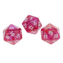 10pcs 20 Sided Dice D20 Polyhedral Dice for Dungeons and Dragons Game Role Playing Game Red High quality
