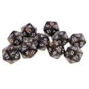 10pcs 20 Sided Dice D20 Polyhedral Dice for Dungeons and Dragons Game Role Playing Game High quality Coffee