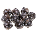 10pcs 20 Sided Dice D20 Polyhedral Dice for Dungeons and Dragons Game Role Playing Game High quality Coffee