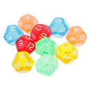 10pcs 12 Sided Dice D12 Polyhedral Dice for Dungeons and Dragons Game Role Playing Game
