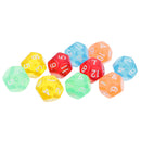 10pcs 12 Sided Dice D12 Polyhedral Dice for Dungeons and Dragons Game Role Playing Game