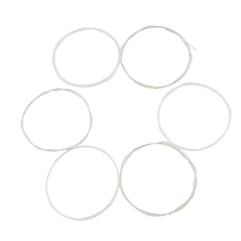1 Set Classical Guitar Replacement Strings E/B/G/D/A/E Musical Instrument Parts Silver