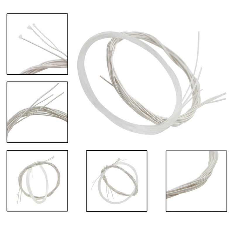 1 Set Classical Guitar Replacement Strings E/B/G/D/A/E Musical Instrument Parts Silver