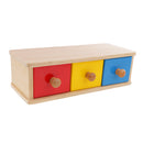 Montessori Educational Toy - Wooden Box Drawer Container w/ Ball Early Learn