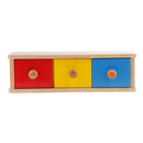 Montessori Educational Toy - Wooden Box Drawer Container w/ Ball Early Learn