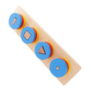 Toddler Montessori Geometric Shape Color Learning Match Board Early Leanring