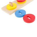 Toddler Montessori Geometric Shape Color Learning Match Board Early Leanring