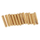 12Pcs Electric Bass Guitar Saddle Tremolo Bridge Hex Screw Golden M3*10mm Music Instrument Parts