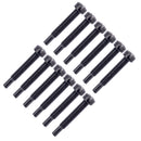 12 Pieces Electric Guitar Humbucker Double Coils Pickup Polepiece Iron Mounting Screws Black