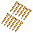 12pcs/Pack Humbucker Pickup Mounting Screws for Electric Guitar Replacement Parts Golden