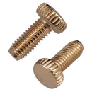 6 Pieces Electric Guitar Tremolo Bridge Saddle Lock Hexagon Screws Clamp String Gold