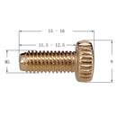 6 Pieces Electric Guitar Tremolo Bridge Saddle Lock Hexagon Screws Clamp String Gold