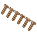 6 Pieces Electric Guitar Tremolo Bridge Saddle Lock Hexagon Screws Clamp String Gold