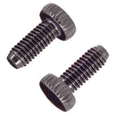 6 Pieces Guitar Saddles Bridge Hexagon Mounting Screw Kit for Electric Guitar Replacement Parts Black