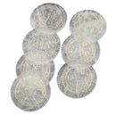 7 pieces Reiki Stone Rock Crystal Quartz Natural Gemstone Crystal Stone Pocket Stone Polished Engraved Crystal The Tree of Life