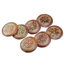 7pcs Natural Red Agate Set Crystal Polished Engraved Crystal Reiki Symbol Set The Seven Archangels