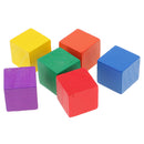 Durable Pack of 100 Assorted Wood Blocks Cube for Kids Creative Games Toys Educational Toys Birthday Gift 0.78inch