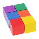 Durable Pack of 100 Assorted Wood Blocks Cube for Kids Creative Games Toys Educational Toys Birthday Gift 0.78inch