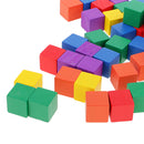Durable Pack of 100 Assorted Wood Blocks Cube for Kids Creative Games Toys Educational Toys Birthday Gift 0.78inch