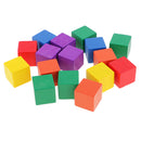 Durable Pack of 100 Assorted Wood Blocks Cube for Kids Creative Games Toys Educational Toys Birthday Gift 0.78inch