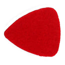 10Pcs Flexible Wool Felt Guitar Pick Plectrums Red for 4 Strings Ukulele Uke