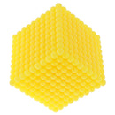 Plastic Thousand Beads Cube 8cm Yellow Montessori Mathematics Toy Xmas Gift
