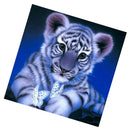 DIY Animals Embroidery 5D Diamond Painting Cross Crafts Stitch with Tools Home Decor Tiger Blue