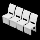 1/75 Plastic Round Table Chair Model Set OO Scenery Dollhouse Architectural Dining Game DIY Toys