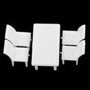1 Set Miniature Kitchen Square Dining Table Chair Model 1:50 Dollhouse Diorama Layout Toys O