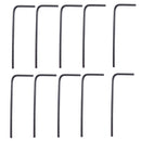 10 Pieces Iron Saddle Bridge Hexagonal Wrench 0.05inch for Electric Guitar Bass Replacement Parts