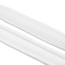 2 Pieces Adjustable Accordion Replacement Leather Shoulder Straps Accordion Parts White 32.67-43.3inch