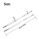 2 Pieces Adjustable Accordion Replacement Leather Shoulder Straps Accordion Parts White 32.67-43.3inch