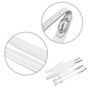 2 Pieces Adjustable Accordion Replacement Leather Shoulder Straps Accordion Parts White 32.67-43.3inch