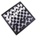 Quality Draughts Checkers Set in Folding Magnetic Board - 100 Playing Field