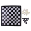 Quality Draughts Checkers Set in Folding Magnetic Board - 100 Playing Field