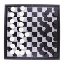 Quality Draughts Checkers Set in Folding Magnetic Board - 100 Playing Field