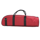 Trumpet Bag Case Carrying Bag Oxford Cloth Cotton Padded With Strap Red