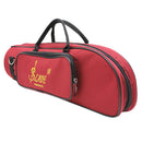 Trumpet Bag Case Carrying Bag Oxford Cloth Cotton Padded With Strap Red