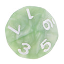 10 pieces 10 Sided Dice D10 Polyhedral Dice for Dungeons and Dragons Party Table Games Green