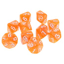 10pcs 10 Sided Dice D10 Polyhedral Dice for Dungeons and Dragons DND RPG MTG Orange