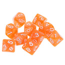 10pcs 10 Sided Dice D10 Polyhedral Dice for Dungeons and Dragons DND RPG MTG Orange