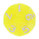 10 pieces 10 Sided Dice D10 Polyhedral Dice for Dungeons and Dragons Party Table Games Yellow