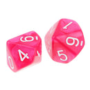10 pieces 10 Sided Dice D10 Polyhedral Dice for Dungeons and Dragons Party Table Games Rose
